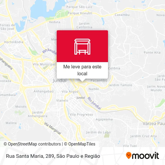 Rua Santa Maria, 289 mapa