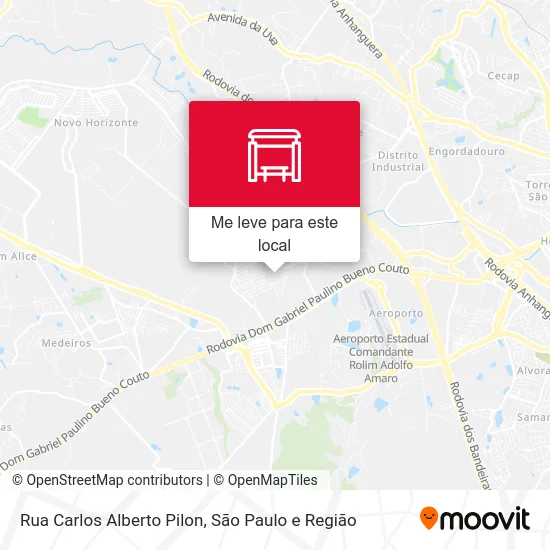 Rua Carlos Alberto Pilon mapa