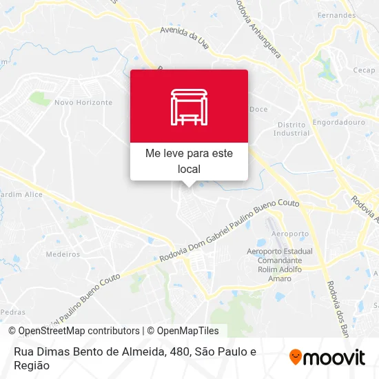 Rua Dimas Bento de Almeida, 480 mapa