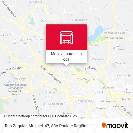 Rua Zaquias Muzaiel, 47 mapa