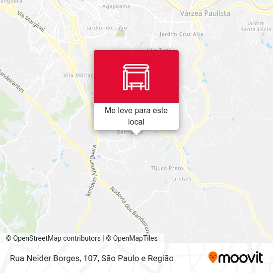 Rua Neider Borges, 107 mapa