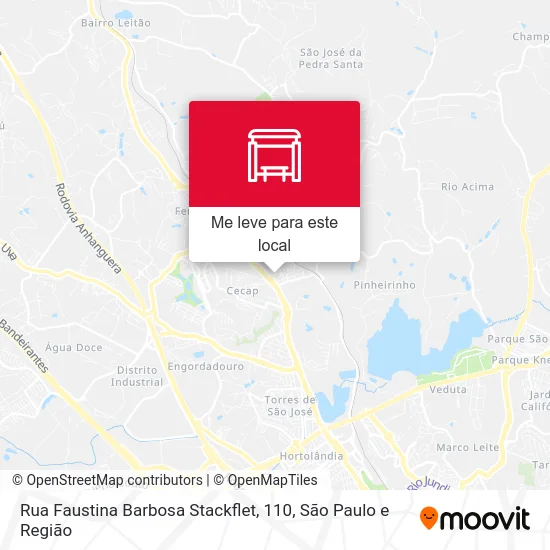 Rua Faustina Barbosa Stackflet, 110 mapa