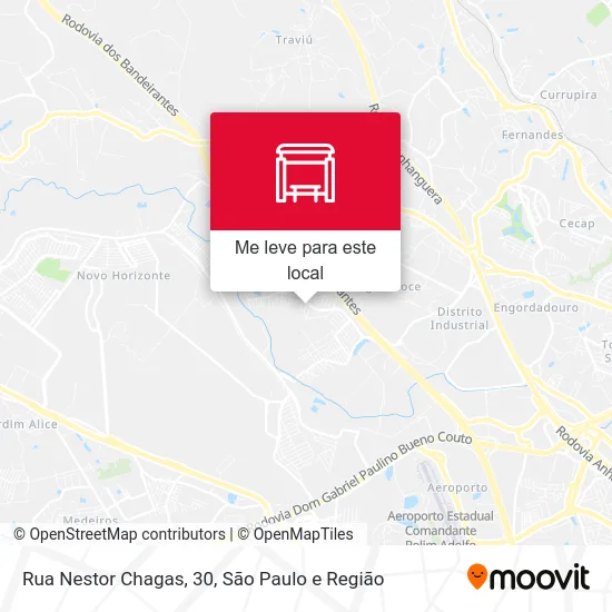Rua Nestor Chagas, 30 mapa