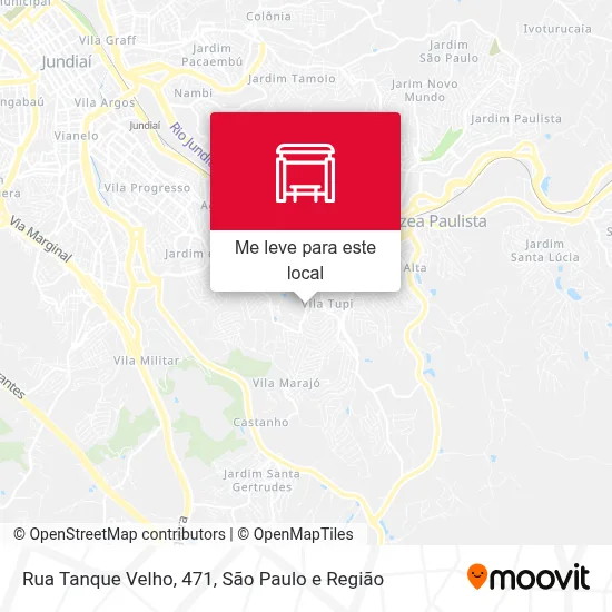 Rua Tanque Velho, 471 mapa