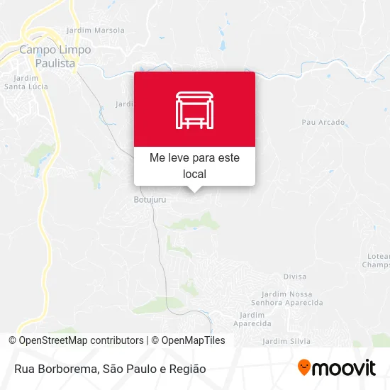 Rua Borborema mapa