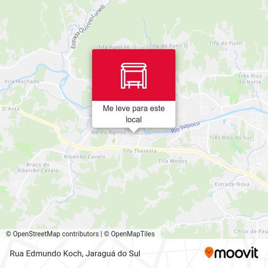 Rua Edmundo Koch mapa