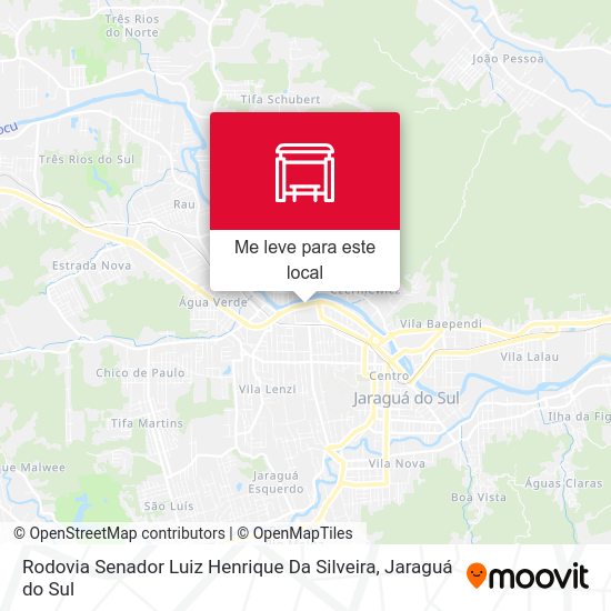 Rodovia Senador Luiz Henrique Da Silveira mapa
