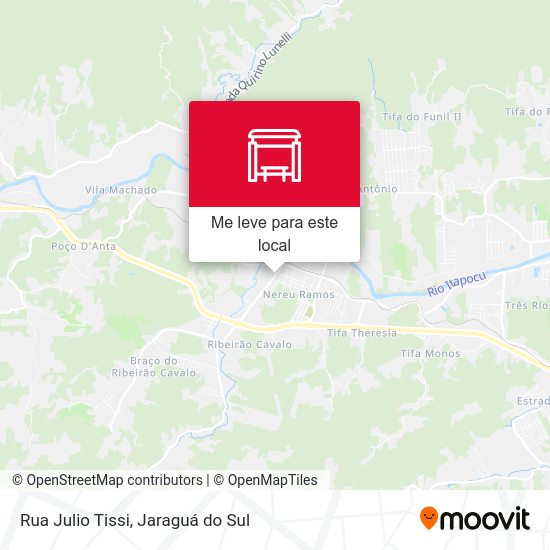 Rua Julio Tissi mapa