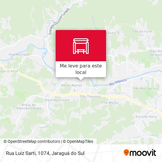 Rua Luiz Sarti, 1074 mapa