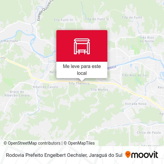 Rodovia Prefeito Engelbert Oechsler mapa