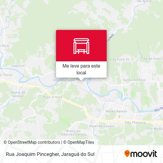 Rua Joaquim Pincegher mapa