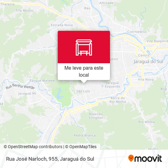 Rua José Narloch, 955 mapa