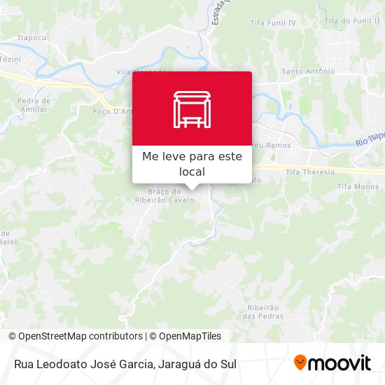 Rua Leodoato José Garcia mapa