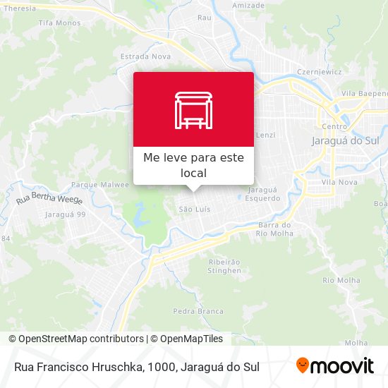 Rua Francisco Hruschka, 1000 mapa