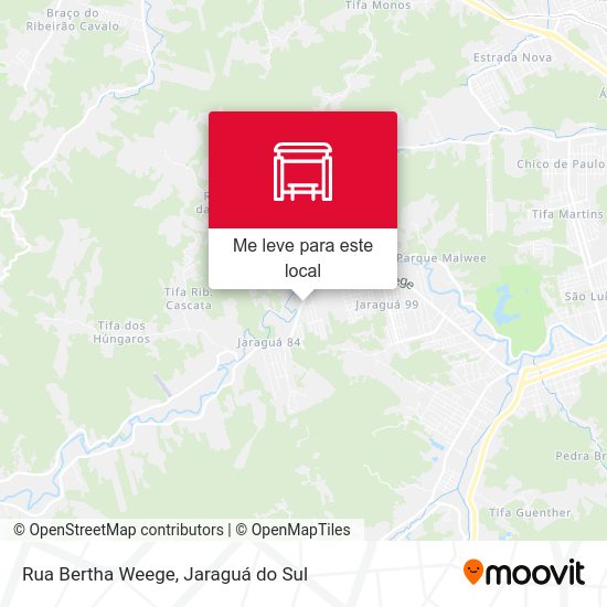 Rua Bertha Weege mapa