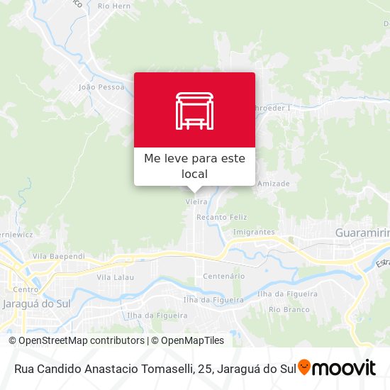 Rua Candido Anastacio Tomaselli, 25 mapa