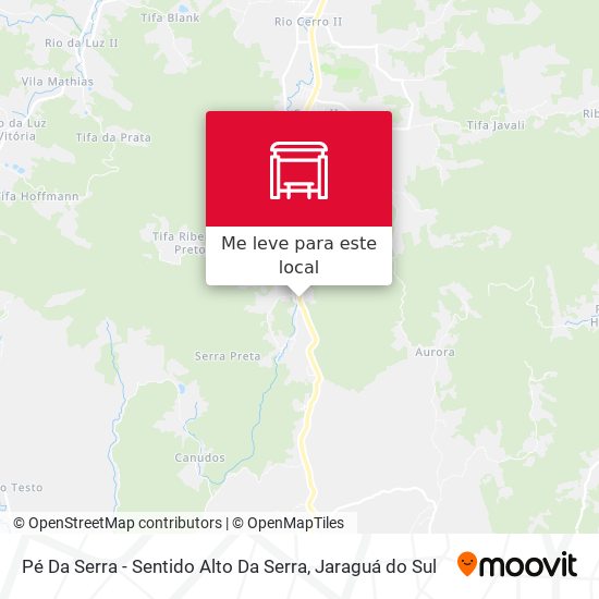 Pé Da Serra - Sentido Alto Da Serra mapa