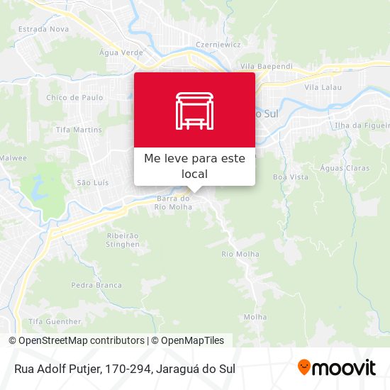 Rua Adolf Putjer, 170-294 mapa