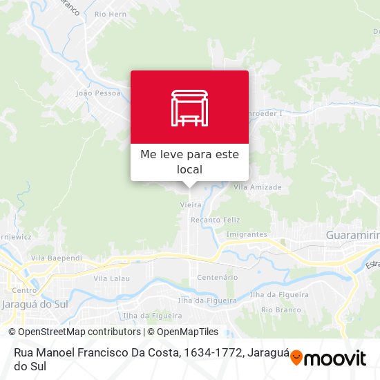 Rua Manoel Francisco Da Costa, 1634-1772 mapa