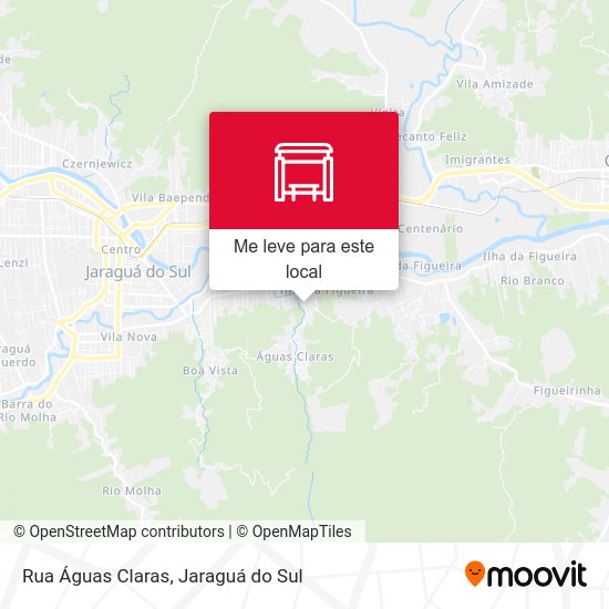 Rua Águas Claras mapa