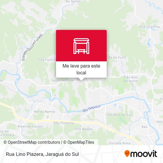 Rua Lino Piazera mapa