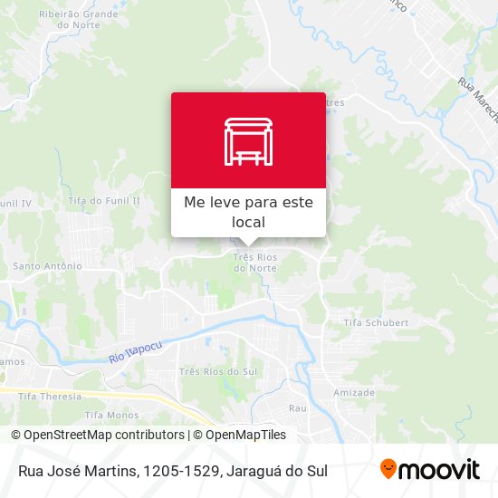 Rua José Martins, 1205-1529 mapa