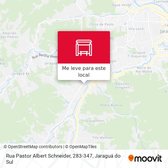 Rua Pastor Albert Schneider, 283-347 mapa