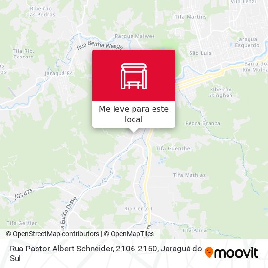Rua Pastor Albert Schneider, 2106-2150 mapa