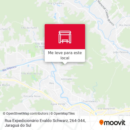 Rua Expedicionário Evaldo Schwarz, 264-344 mapa