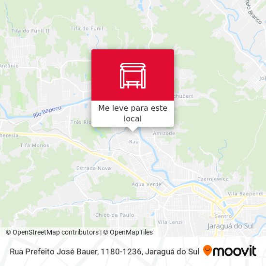 Rua Prefeito José Bauer, 1180-1236 mapa