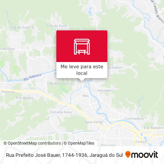 Rua Prefeito José Bauer, 1744-1936 mapa