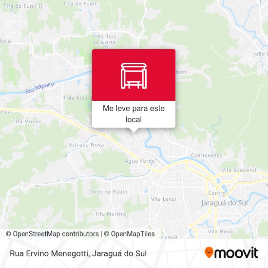 Rua Ervino Menegotti mapa