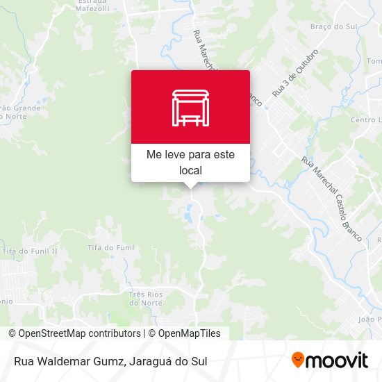 Rua Waldemar Gumz mapa