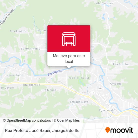 Rua Prefeito José Bauer mapa