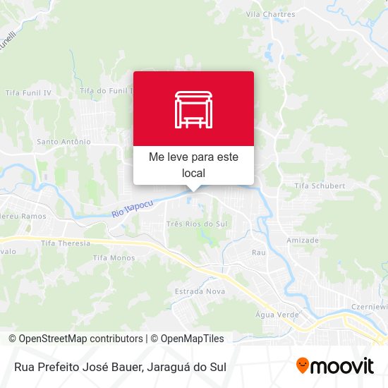 Rua Prefeito José Bauer mapa
