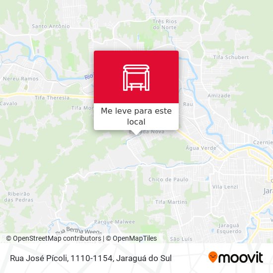 Rua José Pícoli, 1110-1154 mapa