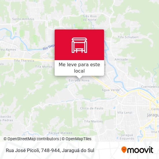 Rua José Pícoli, 748-944 mapa