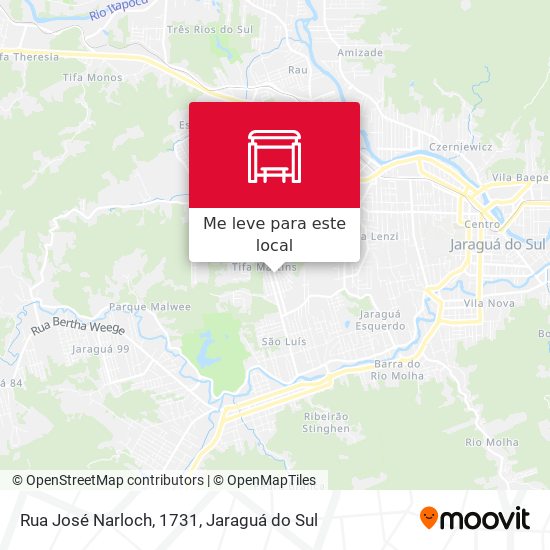 Rua José Narloch, 1731 mapa