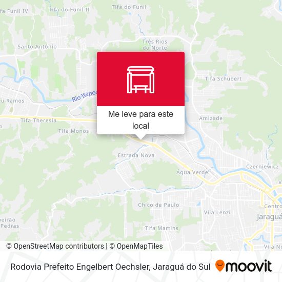 Rodovia Prefeito Engelbert Oechsler mapa