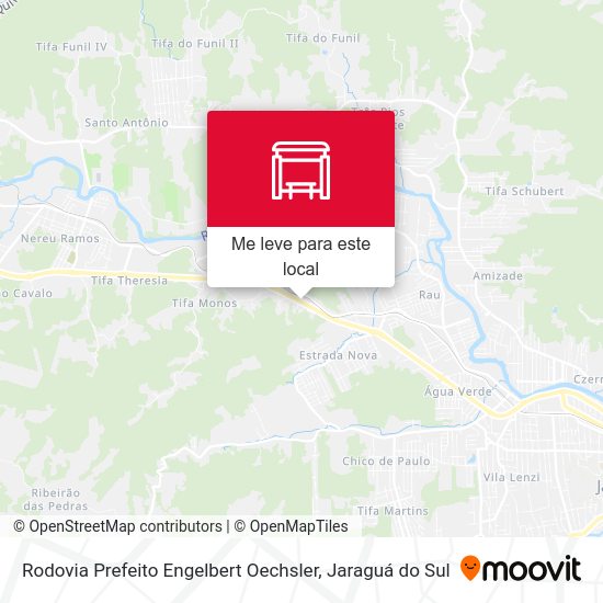 Rodovia Prefeito Engelbert Oechsler mapa