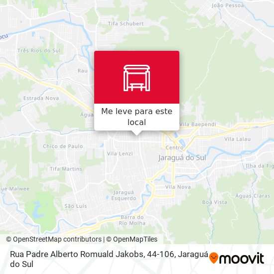 Rua Padre Alberto Romuald Jakobs, 44-106 mapa