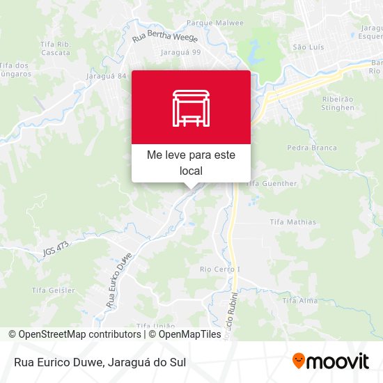 Rua Eurico Duwe mapa