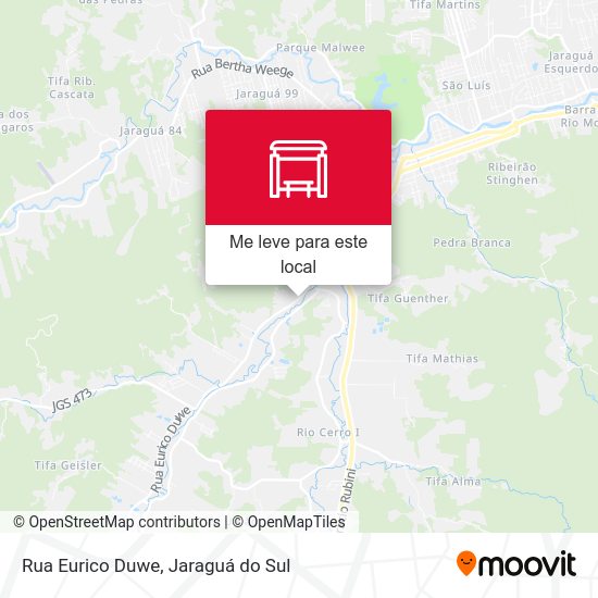 Rua Eurico Duwe mapa