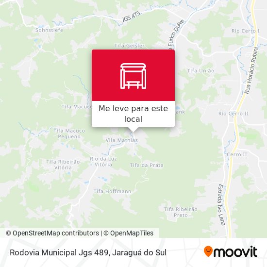 Rodovia Municipal Jgs 489 mapa