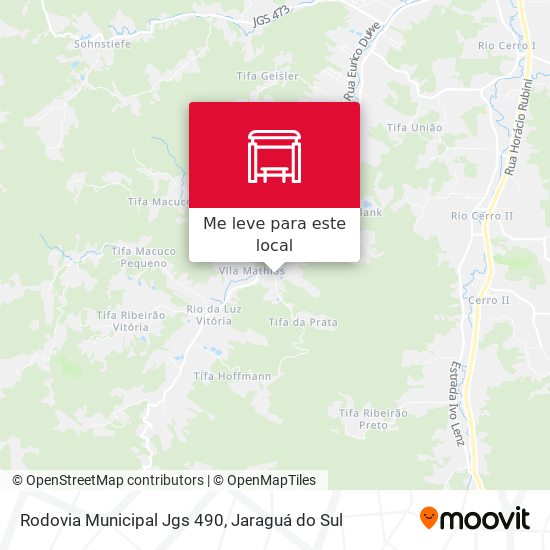Rodovia Municipal Jgs 490 mapa