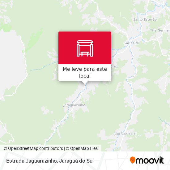 Estrada Jaguarazinho mapa