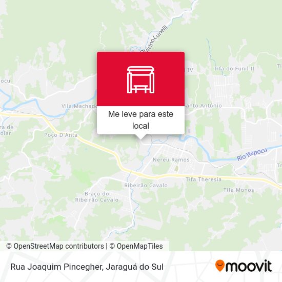 Rua Joaquim Pincegher mapa