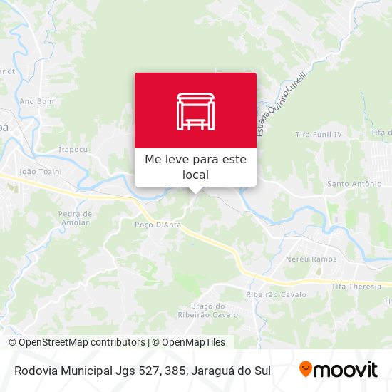 Rodovia Municipal Jgs 527, 385 mapa