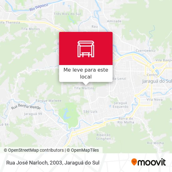Rua José Narloch, 2003 mapa
