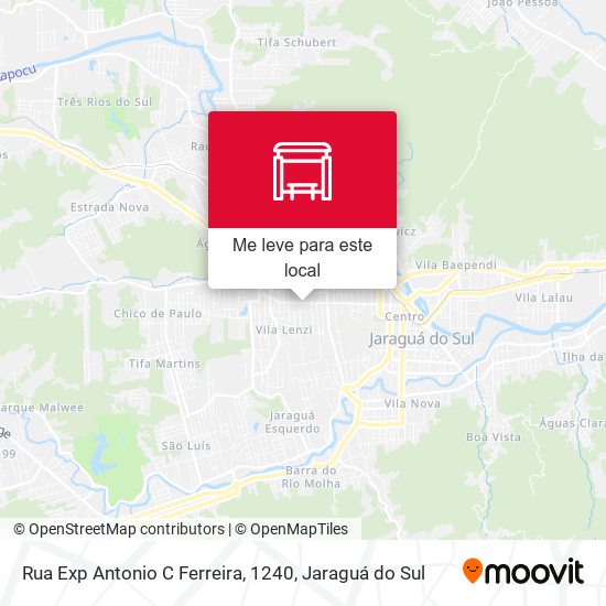 Rua Exp Antonio C Ferreira, 1240 mapa